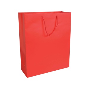 157 g/m2 matte laminated paper shopping bag with gusset and bottom reinforcement - Img 3