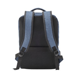 300D Polyester laptop backpack with 3 pockets. Laptop principal pocket and side pocket - Img 6