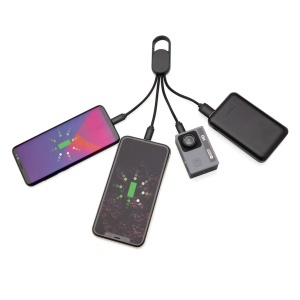 4-in-1 cable with carabiner clip - Img 5