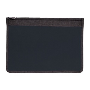 420D polyester brief folder, zip closure