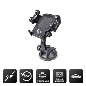 AK™ YUNIBA - 3 in 1 car mount - suction cup for windshield, dashboard and air vent clamp
