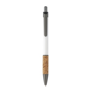 Aluminum pen with cork handle, burnished clip, top and tip - Img 15