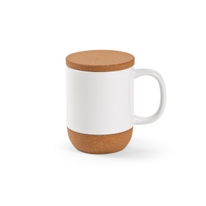 AO Cană Douro din ceramică, capac și mâner din bambus, 380 ml. Sublimare