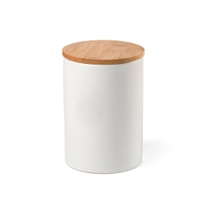 AO Recipient ceramic Munch 1000, 980 ml. Capac din bambus.