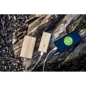 AX™ Bamboo power bank 8000 mAh B'RIGHT | Caroline - Img 1