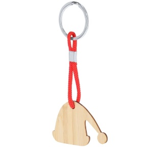 AX™ Breloc din bambus, model de Crăciun