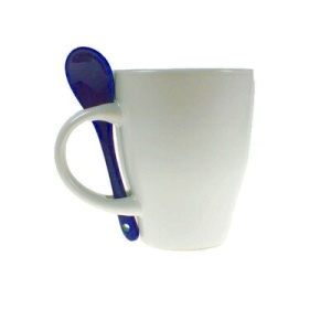 AX™ cană ceramică 300 ml cu linguriță - Img 9
