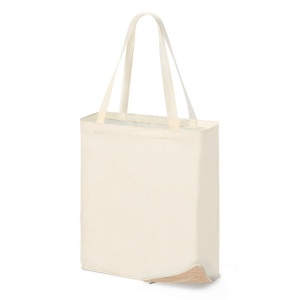 AX Cotton foldable shopping bag, jute details