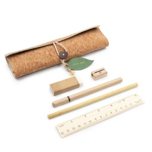 AX School set, pencil case, pencil, ball pen, ruler, eraser and pencil sharpener | Clark