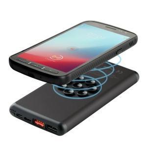 AX Wireless power bank 10000 mAh Mauro Conti with suction cups, wireless charger 10W | Stef