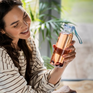 AZURE glass water bottle 500 ml - Img 5