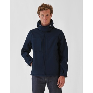 B&C Geacă Softshell cu glugă/bărbați