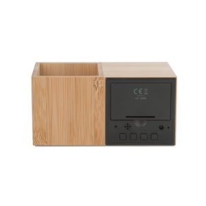 BC Desk clock with organizer BAMBOO - Img 4