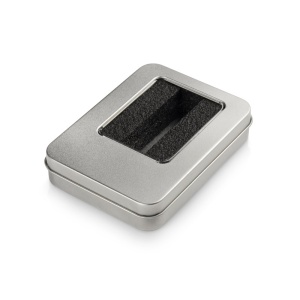 BLUE C™ Large tin box for bigger USB flash drives (with inset)