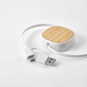 Bohr 3-in1 Cable rABS and Bamboo. 1m retractable. 10W - Img 6