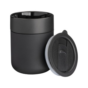 Cană ceramică acoperită cu silic de 300 ml. Capac detașabil din PP cu deschidere glisantă. - Img 17