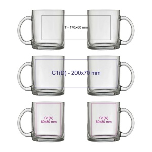 CM™ Ceaşcă de cafea din sticlă, 300 ml