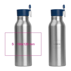 CM™ Sticlă de băut din metal cu capac din silicon, 600