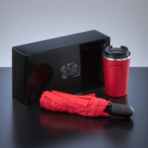 CO Traveller Set: cană termică Nordic 350 ml și umbrelă complet automată