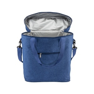 Cooler bag in r-pet melange with white PEVA interior - Img 3