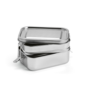 Cutie de prânz Picasso rSS 1240ml. 2 compartimente și catarame laterale - Img 1