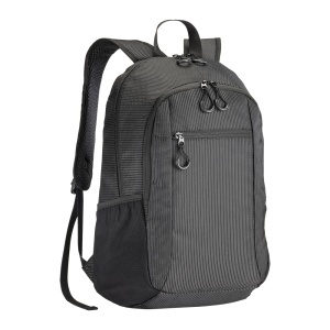Dobby nylon laptop backpack with 3 pockets - Img 7