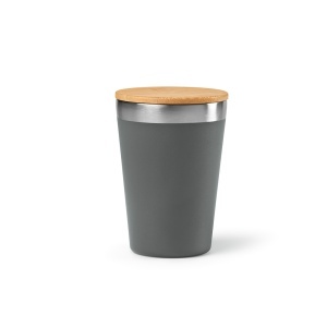 AO Pahar de călătorie Don din rSS și capac din bambus, 400 ml. Perete dublu