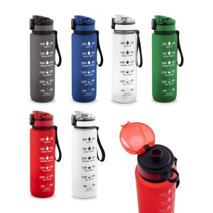 ERIKSSON. Bottle made from recycled PET (100% rPET), featuring motivational phrases and time markings to encourage you to drink water - Img 7