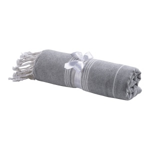 Fouta beach towel/sarong, 100% cotton (182gr/m2) with tassels, 90 x 170 cm - Img 1