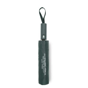 GC Spalding mini umbrella 3 section with striped handle, green - Img 2