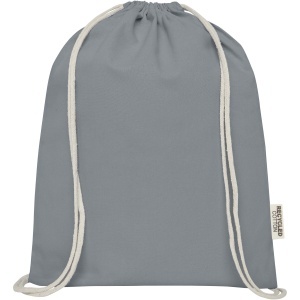 PF Geantă Oregon 140 g/m² GRS din bumbac reciclat cu șnur