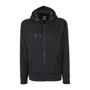 Hanorac unisex cu fermoar din bumbac regenerat și poliester 280 g/m2 - Img 11