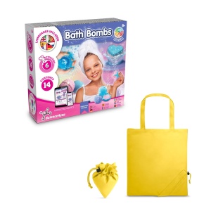 hi!™ Bath Bombs Kit V Joc educațional furnizat cu o pungă de cadou pliabilă 190T