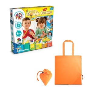 hi!™ Modeling Dough Factory Kit II Joc educațional furnizat cu o pungă de cadou pliabilă 190T