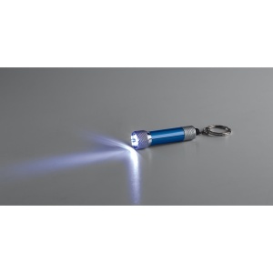 hi!™ RE-LERGAN Breloc din aluminiu (92% reciclat) cu lanternă LED cu 3 lumini