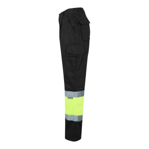 hi!™ VL ATHENA Two-tone twill (210g/m²), padded, multi-pocket trousers in cotton (20%) and polyester (80%) - Img 23