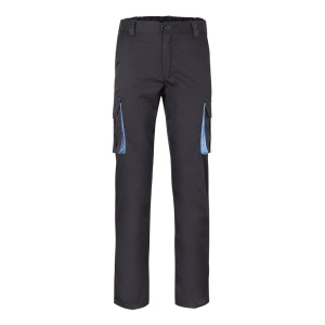 hi!™ VL FIDES Pantaloni extensibili cu buzunare multiple (240g/m²), în două tonuri, din bumbac (46%), EME (38%) și poliester (16%)