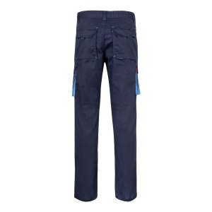 hi!™ VL FIDES Pantaloni extensibili cu buzunare multiple (240g/m²), în două tonuri, din bumbac (46%), EME (38%) și poliester (16%)