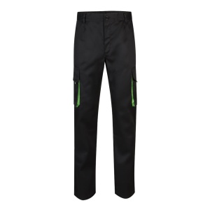 hi!™ VL HYPNOS Pantaloni de twill cu buzunare multiple în două tonuri (200g/m²), din bumbac (35%) și poliester (65%)