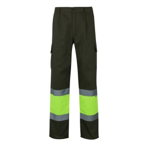 hi!™ VL POSEIDON LARGE Pantaloni din twill cu buzunare multiple în două tonuri (210g/m²), din bumbac (20%) și poliester (80%)