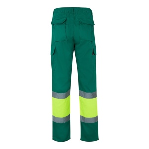 hi!™ VL POSEIDON Pantaloni din twill bicolor cu buzunare multiple (210 g/m²), din bumbac (20%) și poliester (80%)