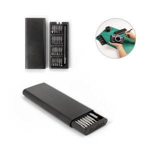 HI ATOM. Set of screwdrivers with different carbon steel magnetic tips