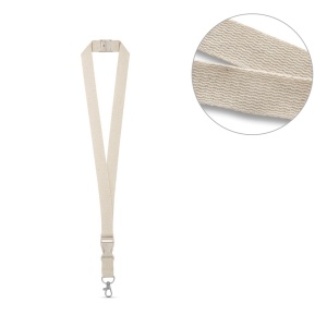 HI BALLINA. Lanyard din bumbac 100% cu carabină metalică