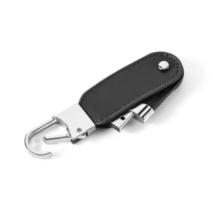 HI BRAGG 8GB. Memorie USB cu 8GB în PU și cu clemă carabiner - Img 4