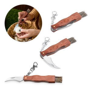 HI GUNTER. Pocket knife in stainless steel and wood