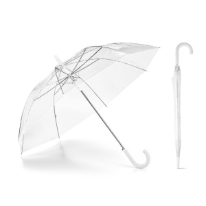 HI NICHOLAS. Transparent POE umbrella with automatic opening