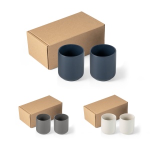 HI OWENS. Set of ceramic cups 280 mL