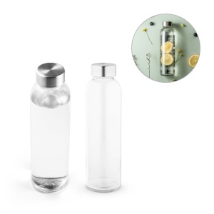 HI SOLER. Sublimation glass bottle and stainless steel cap 500 mL