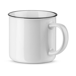 HI VERNON WHITE. Cana ceramica 340 mL