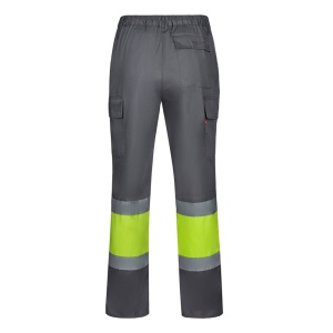 HI VL ARTEMIS. Two-tone trousers, in twill (190g/m²), cotton (20%) and polyester (80%) - Img 8